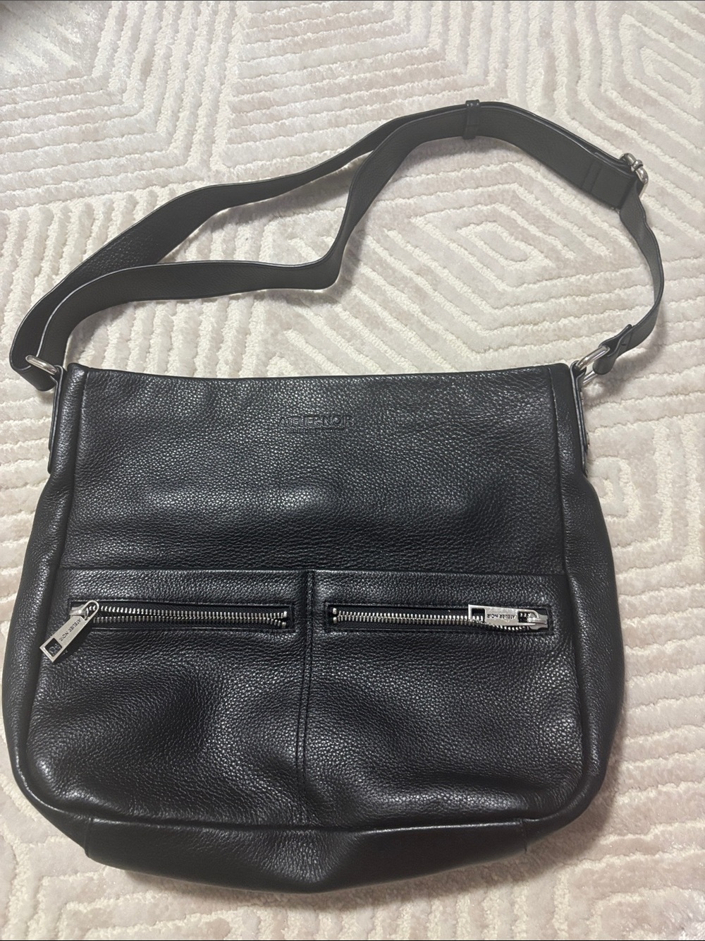 Atelier Noir Division of Rudsak Black Leather Crossbody Bag NWOT